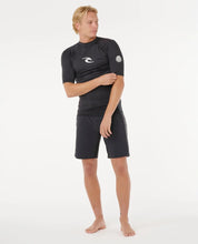 RIP CURL WAVES ICON UPF PERFORMANCE SHORT SLEEVE RASH VEST – BLACK
