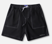 RIVVIA DAILY GRIND 20 INCH SHORTS BLACK MENS PERFORMANCE SURF WALKSHORTS