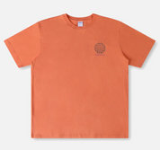 RIVVIA DIMENSION T SHIRT ORANGE WASH 200GSM MENS SURF GRAPHIC TEE