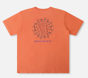 RIVVIA DIMENSION T SHIRT ORANGE WASH 200GSM MENS SURF GRAPHIC TEE