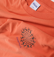 RIVVIA DIMENSION T SHIRT ORANGE WASH 200GSM MENS SURF GRAPHIC TEE