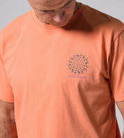 RIVVIA DIMENSION T SHIRT ORANGE WASH 200GSM MENS SURF GRAPHIC TEE