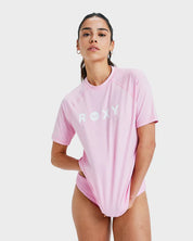 ROXY ESSENTIAL WOMENS RASH VEST BONBON SURF SWIM UV PROTECTION TOP