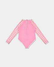 ROXY GIRLS SUPER STAR LONG SLEEVE ONE PIECE SWIMSUIT