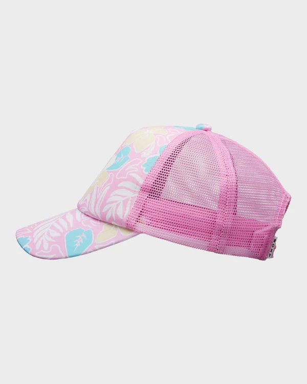 ROXY GIRLS 2-7 SWEET EMOTIONS CAP BONBON HIBISCUS JAM ADJUSTABLE SUN HAT
