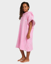 ROXY GIRLS 8–16 SUNNY JOY HOODED BEACH TOWEL PONCHO – BONBON