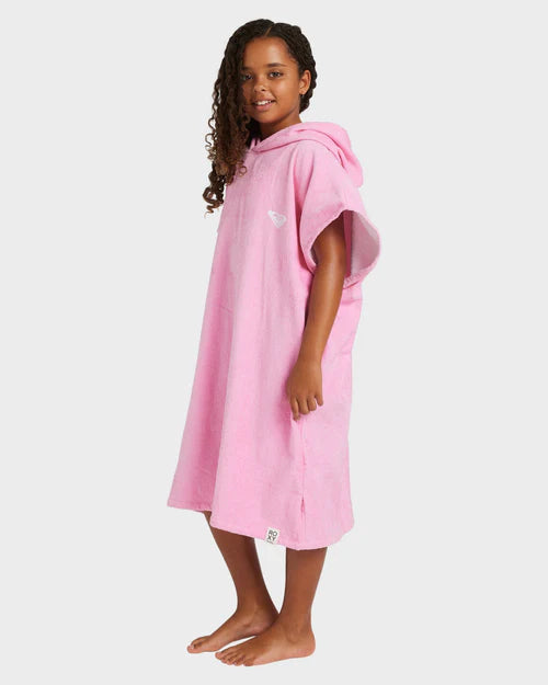 ROXY GIRLS 8–16 SUNNY JOY HOODED BEACH TOWEL PONCHO – BONBON