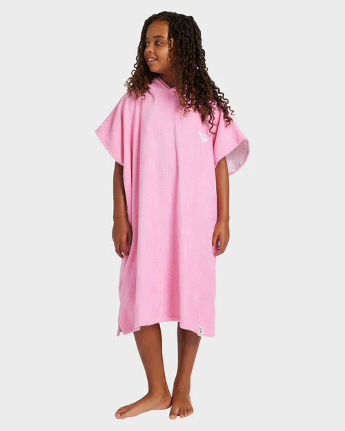 ROXY GIRLS 8–16 SUNNY JOY HOODED BEACH TOWEL PONCHO – BONBON