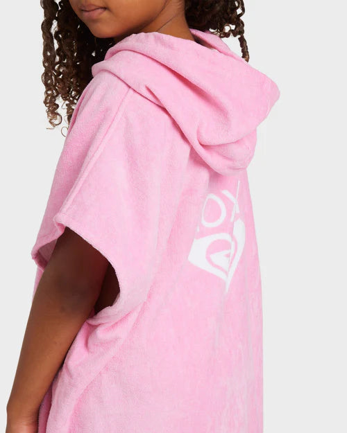 ROXY GIRLS 8–16 SUNNY JOY HOODED BEACH TOWEL PONCHO – BONBON