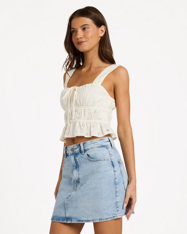 ROXY LUCKY ONE SUNSET MIST TANK TOP