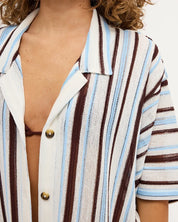 ROXY PARADISO KNITTED SHORT SLEEVE SHIRT