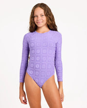 ROXY THE GIRLS LONG SLEEVE ONE PIECE SWIMSUIT