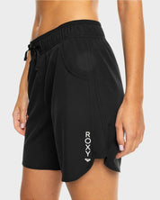 ROXY WAVE WOMENS 7 INCH BOARDSHORTS ANTHRACITE SURF SWIM ACTIVE SHORTS
