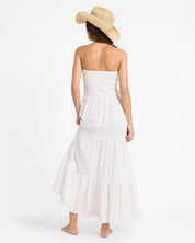 ROXY WOMENS BABY MINE MAXI DRESS BONE COASTAL SUMMER LIFESTYLE DRESS