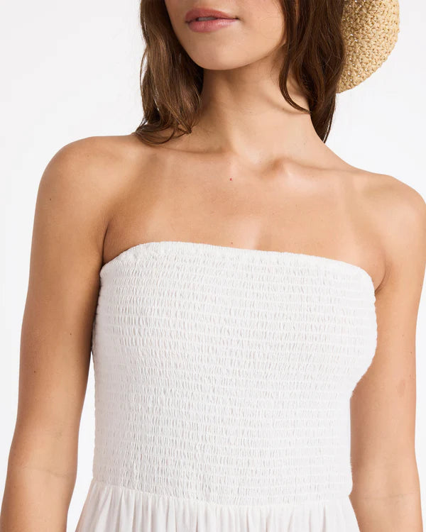 ROXY WOMENS BABY MINE MAXI DRESS BONE COASTAL SUMMER LIFESTYLE DRESS