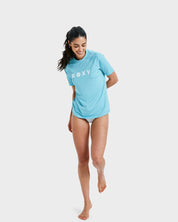 ROXY WOMENS ESSENTIAL LONG SLEEVE RASH VEST SURF SWIM TOP – COASTAL SHADE