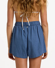 ROXY WOMENS SUN KISSED LINEN SHORTS
