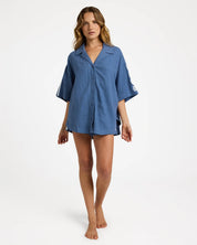 ROXY WOMENS SUN KISSED SHORT SLEEVE SHIRT