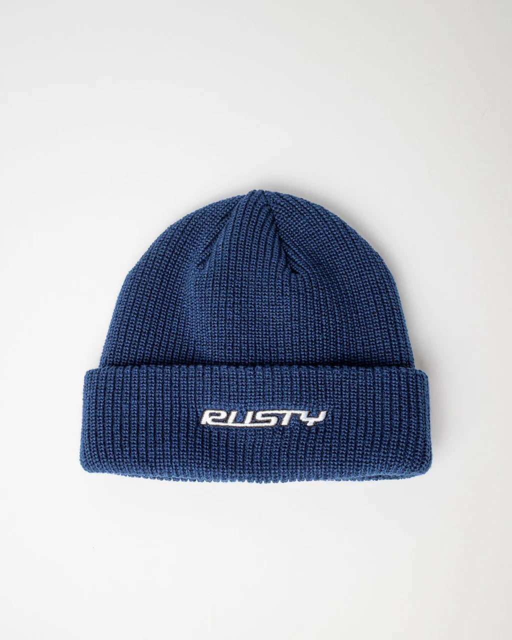 RUSTY ALL-TIME BEANIE UNISEX KNIT BEANIE DARK BLUE