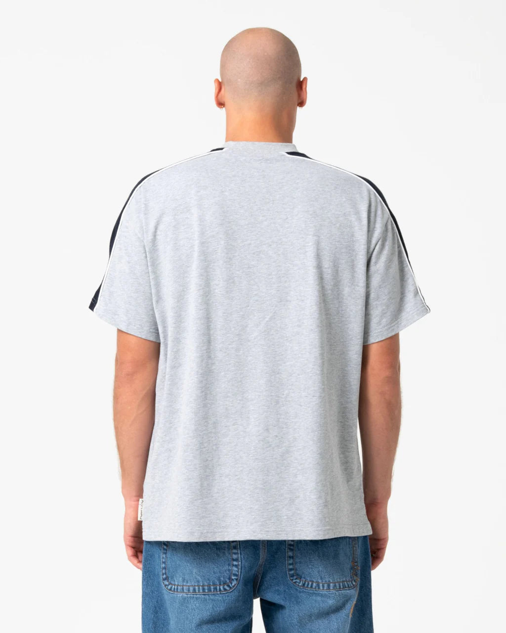 RUSTY ALONSO GRAPHIC PANEL TEE – GREY MARLE