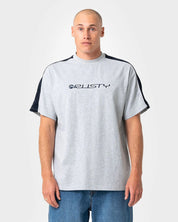 RUSTY ALONSO GRAPHIC PANEL TEE – GREY MARLE