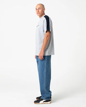 RUSTY ALONSO GRAPHIC PANEL TEE – GREY MARLE