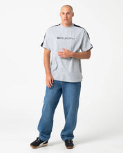 RUSTY ALONSO GRAPHIC PANEL TEE – GREY MARLE