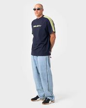RUSTY ALONSO GRAPHIC PANEL TEE – NAVY BLUE