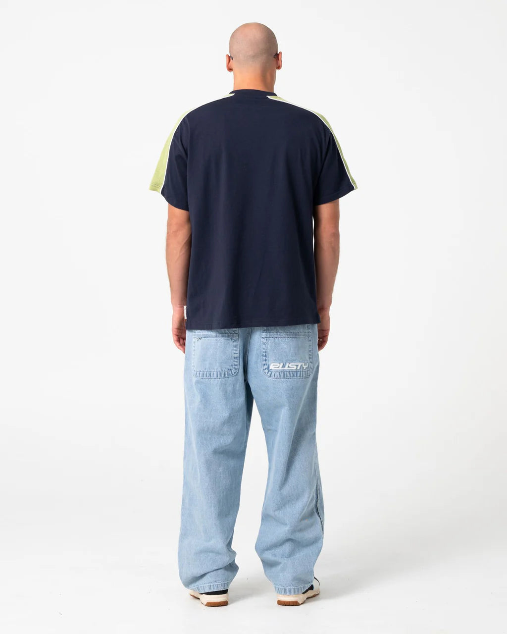 RUSTY ALONSO GRAPHIC PANEL TEE – NAVY BLUE