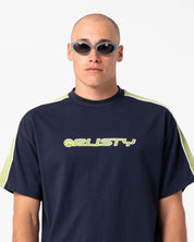 RUSTY ALONSO GRAPHIC PANEL TEE – NAVY BLUE