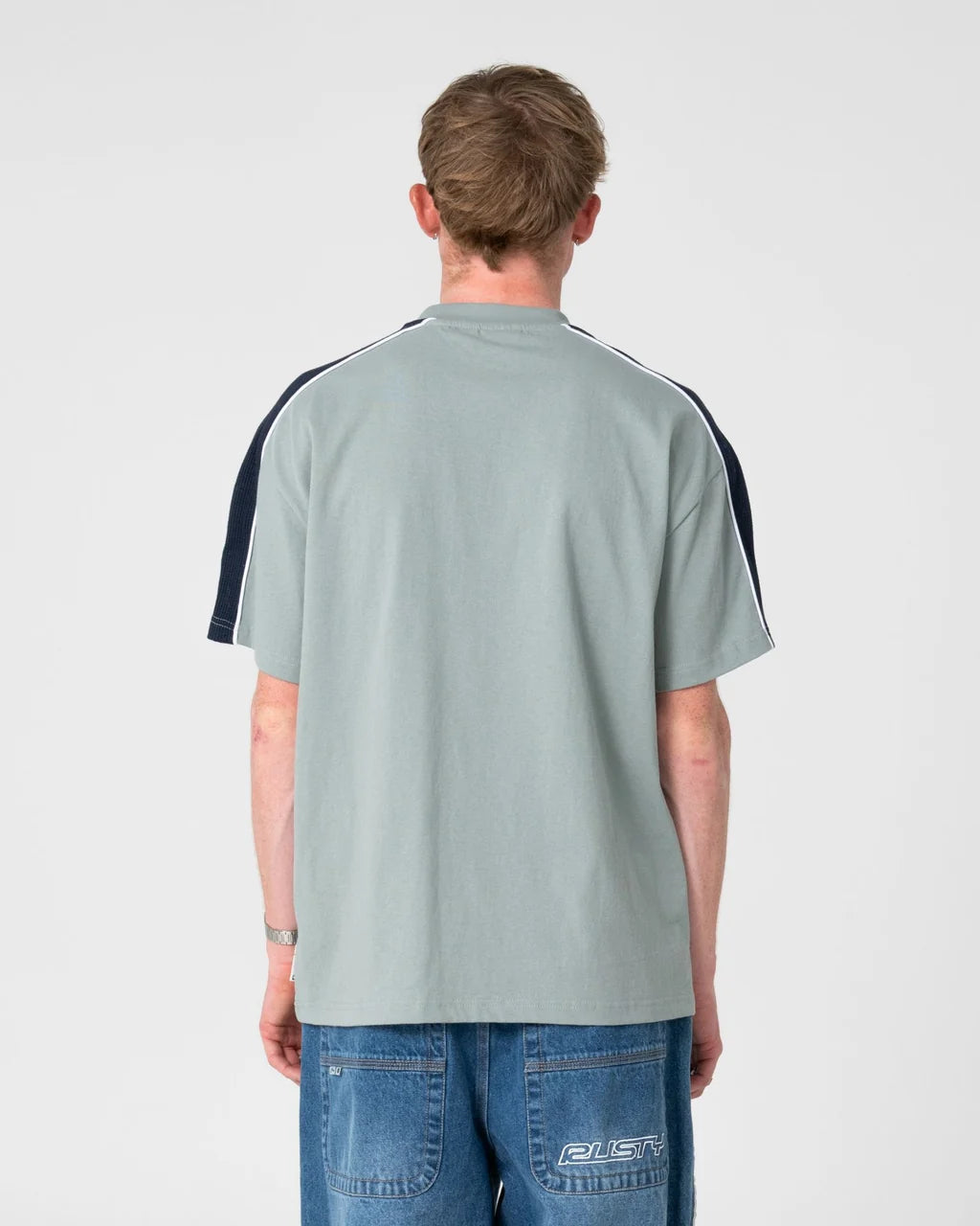 RUSTY ALONSO GRAPHIC PANEL TEE – SLATE