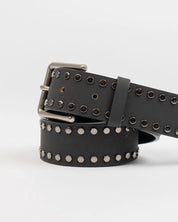 RUSTY BALLAD STUD BELT – BLACK