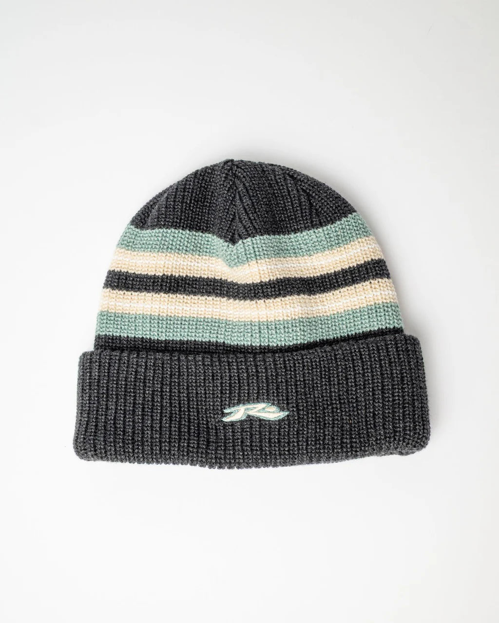 RUSTY BIG RED BEANIE UNISEX KNIT BEANIE CARBON