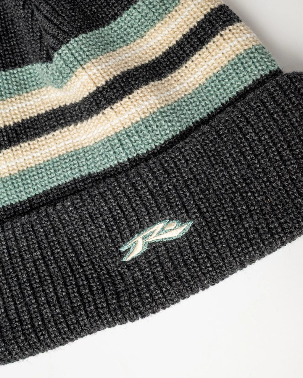 RUSTY BIG RED BEANIE UNISEX KNIT BEANIE CARBON