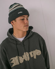 RUSTY BIG RED BEANIE UNISEX KNIT BEANIE CARBON