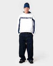 RUSTY BIG TICKET CROPPED FLEECE HOODIE – ECRU MARLE