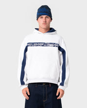 RUSTY BIG TICKET CROPPED FLEECE HOODIE – ECRU MARLE