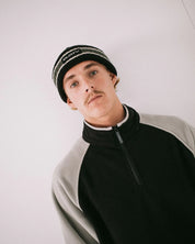 RUSTY BONES REVERSIBLE BEANIE WOMENS KNIT WINTER BEANIE 2 IN 1 SHADOW ARMY