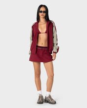 RUSTY BREEZY WIND CHEATER ZIP THROUGH JACKET – CRANBERRY