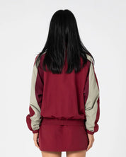 RUSTY BREEZY WIND CHEATER ZIP THROUGH JACKET – CRANBERRY
