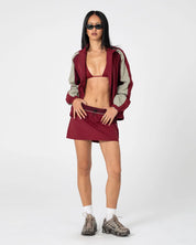 RUSTY BREEZY WIND CHEATER ZIP THROUGH JACKET – CRANBERRY