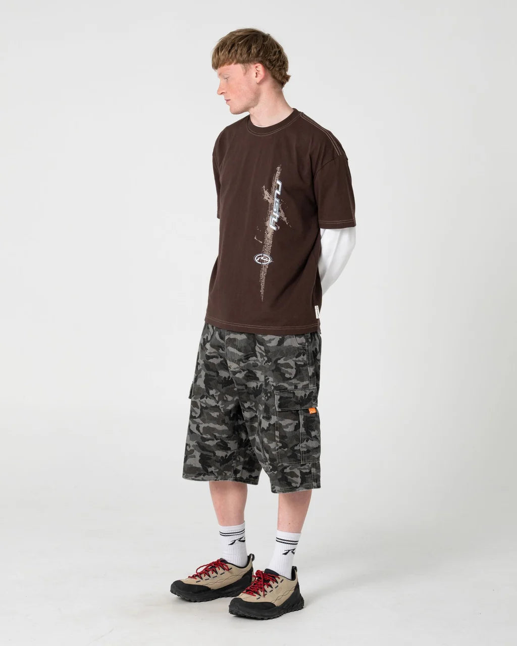 RUSTY BUSHRANGER BAGGY CARGO SHORT – CAMO