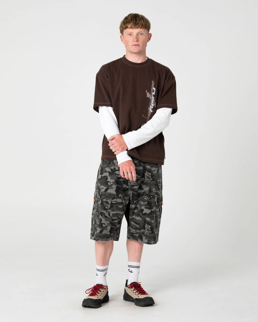 RUSTY BUSHRANGER BAGGY CARGO SHORT – CAMO