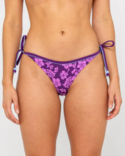 RUSTY CARBINA SIDE TIE MIDI BIKINI BOTTOM WOMENS SWIMWEAR – GRAPE