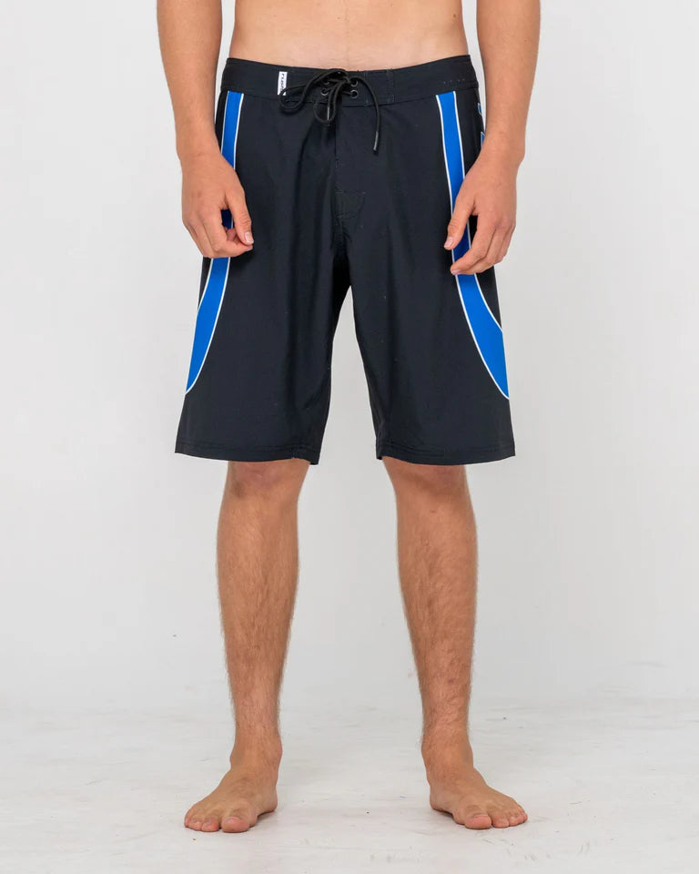 RUSTY CHARGER BAGGY BOARDSHORT MENS WIDE LEG SURF SHORT – BLACK