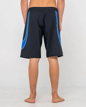 RUSTY CHARGER BAGGY BOARDSHORT MENS WIDE LEG SURF SHORT – BLACK