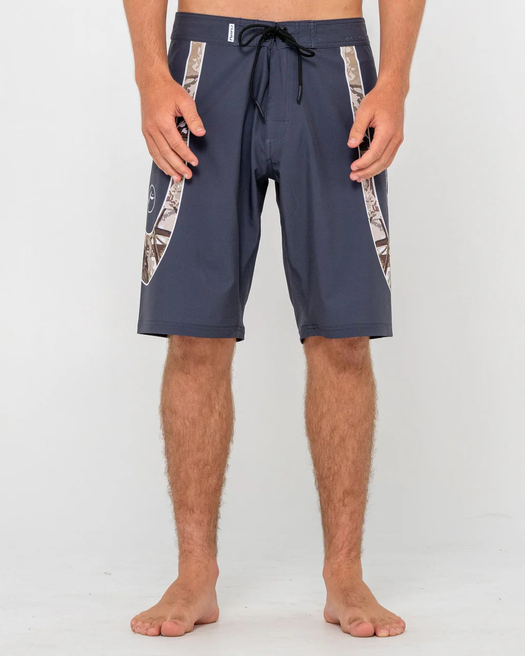 RUSTY CHARGER BAGGY BOARDSHORT – MENS 90S STYLE RELAXED SURF SHORT COAL