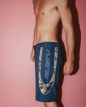 RUSTY CHARGER BAGGY BOARDSHORT – MENS 90S STYLE RELAXED SURF SHORT COAL