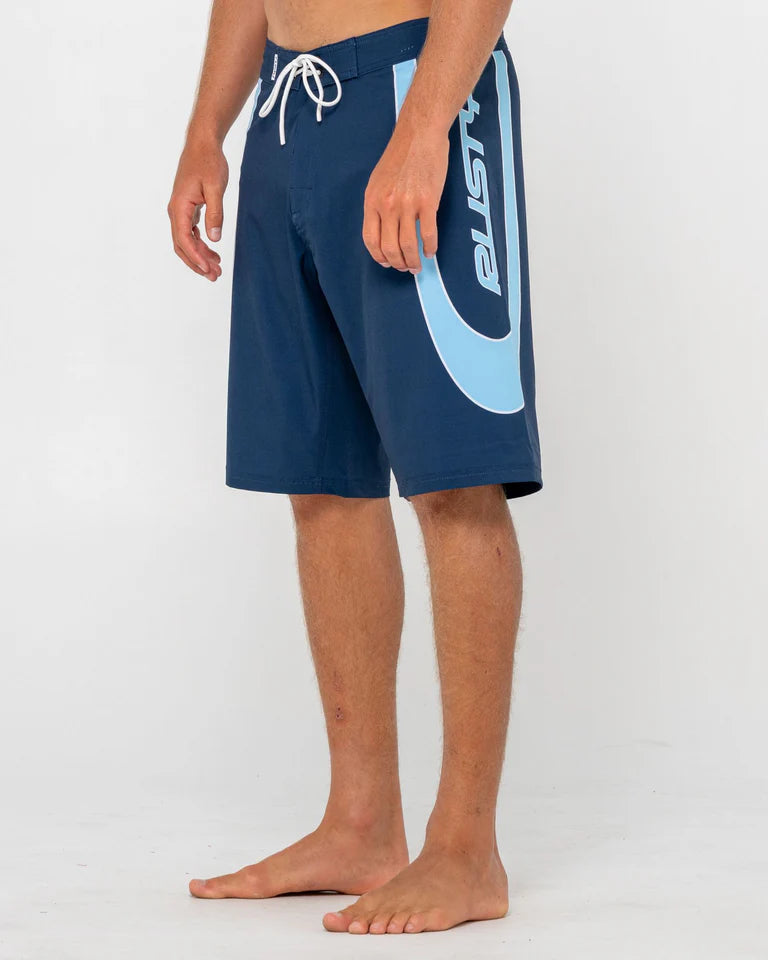 RUSTY CHARGER BAGGY BOARDSHORT – MENS RELAXED FIT SURF SHORT NAVY BLUE