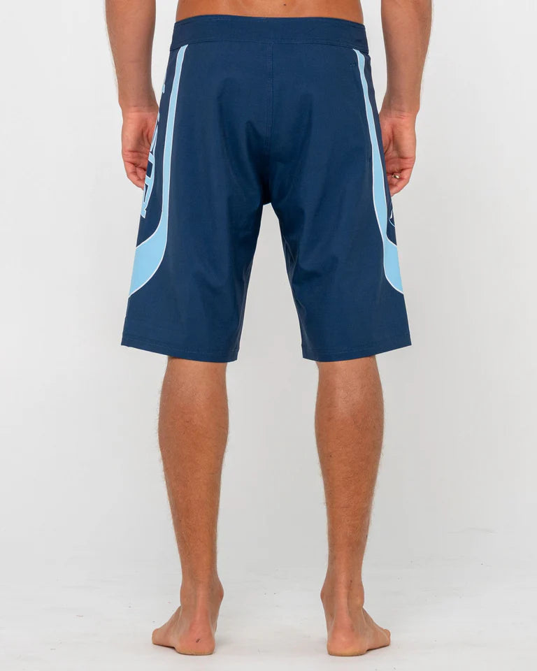 RUSTY CHARGER BAGGY BOARDSHORT – MENS RELAXED FIT SURF SHORT NAVY BLUE